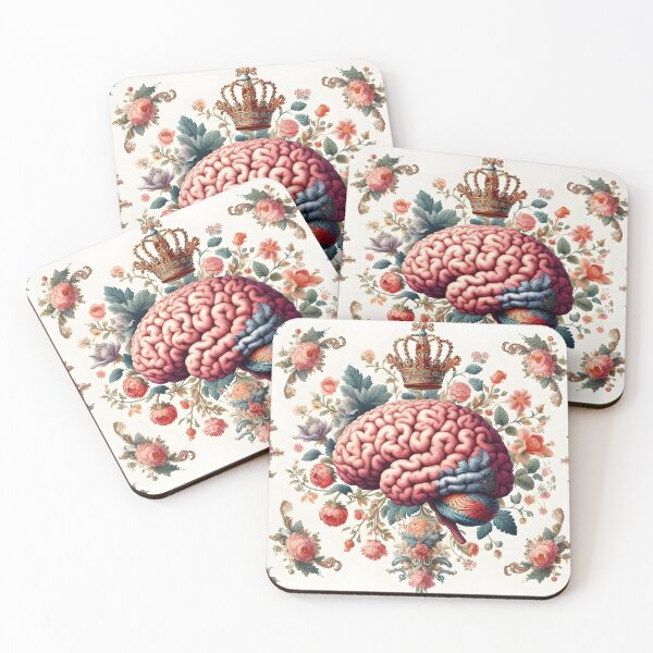 Item preview, King if brain , floral ,tag  :from EgyApe Artists designed and sold by egyape ⭐⭐⭐⭐⭐.