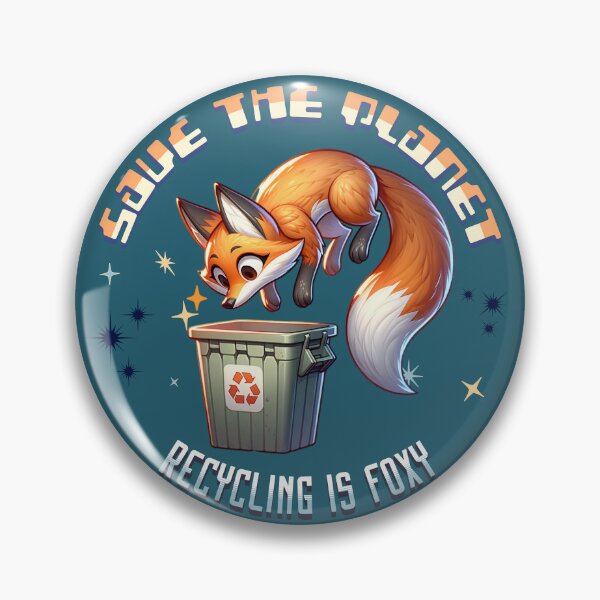 Item preview, Recycling is Foxy Save the Planet Fox designed and sold by PG Illustration.