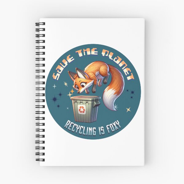 Item preview, Recycling is Foxy Save the Planet Fox designed and sold by PG Illustration.