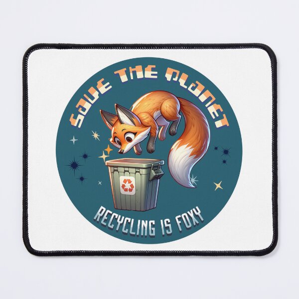 Item preview, Recycling is Foxy Save the Planet Fox designed and sold by PG Illustration.