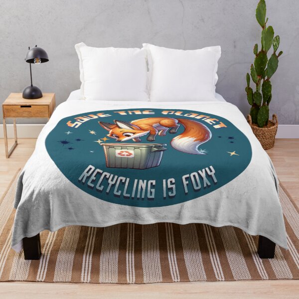 Item preview, Recycling is Foxy Save the Planet Fox designed and sold by PG Illustration.