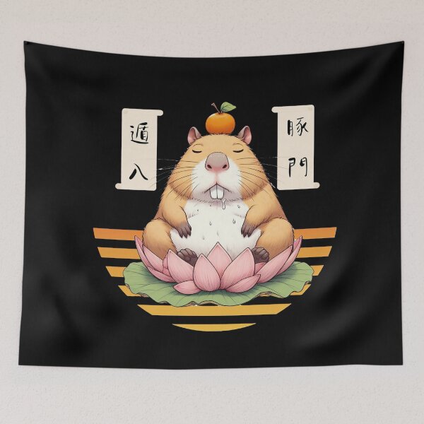 Item preview, Leader of Capybara Cult  designed and sold by LiuBaoBao.