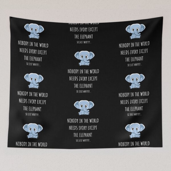 Item preview, Nobody in the world needs the ivory except the elephant! designed and sold by Sreena.