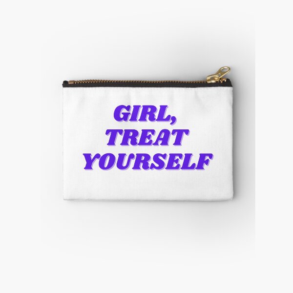 Item preview, Girl treat yourself, purple design designed and sold by ChiWellness Shop.