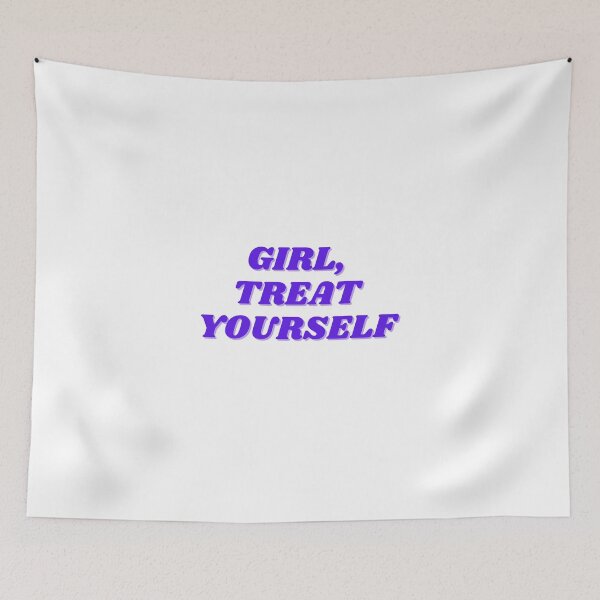 Item preview, Girl treat yourself, purple design designed and sold by ChiWellness Shop.