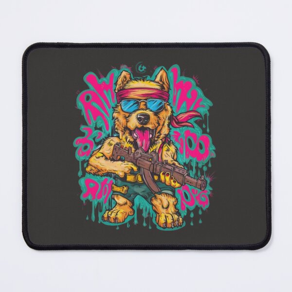 Item preview, amalgamation Psychedelic arts warrior dog designed and sold by Imaginarium of Chaos falcon88 .