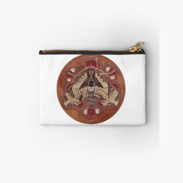 Item preview, Sphinx Moth on Leather designed and sold by Wyrd & Witchy Art and Design.