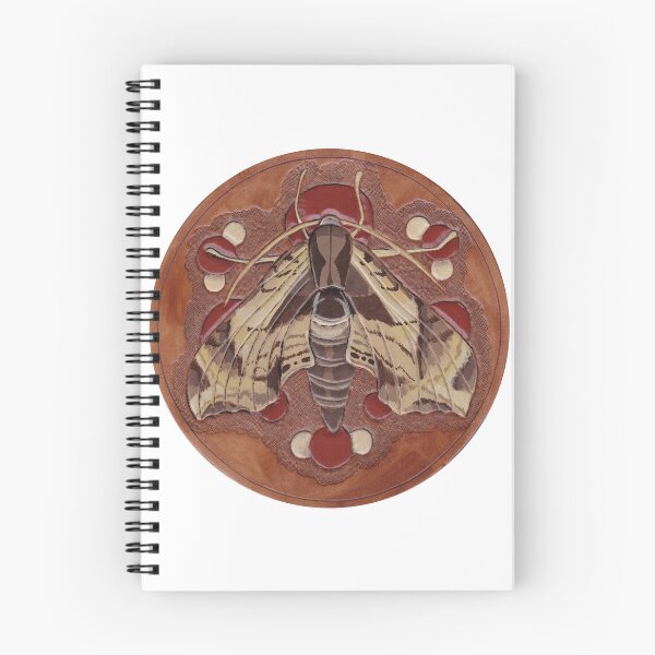 Item preview, Sphinx Moth on Leather designed and sold by Wyrd & Witchy Art and Design.