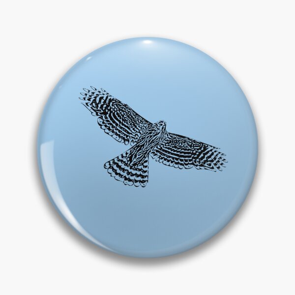 Item preview, American Northern Goshawk Flying Black Design  designed and sold by designsasstultd.