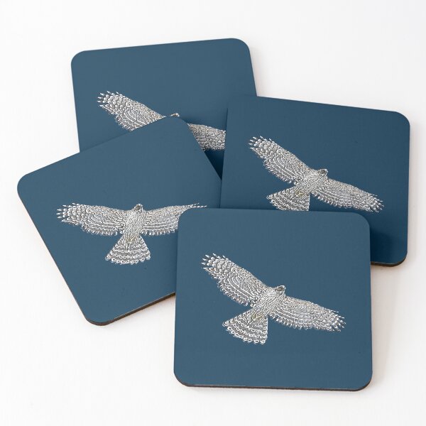 Item preview, American Northern Goshawk Flying White Alternate Design  designed and sold by designsasstultd.