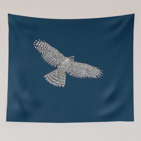 Item preview, American Northern Goshawk Flying White Alternate Design  designed and sold by designsasstultd.