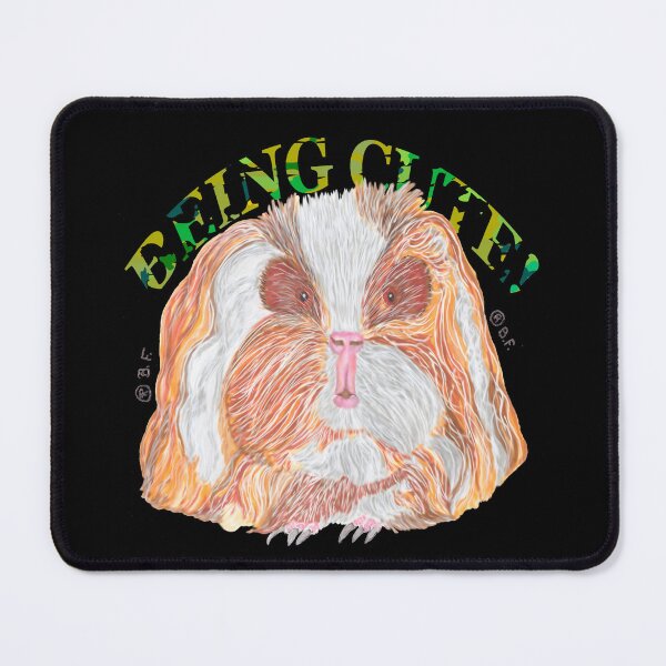 Item preview, TEXEL GUINEA PIG BEING CUTE designed and sold by BeritValk.