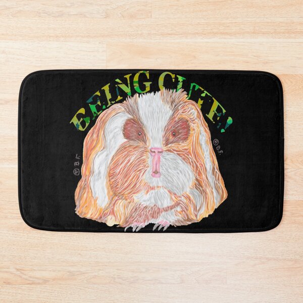 Item preview, TEXEL GUINEA PIG BEING CUTE designed and sold by BeritValk.