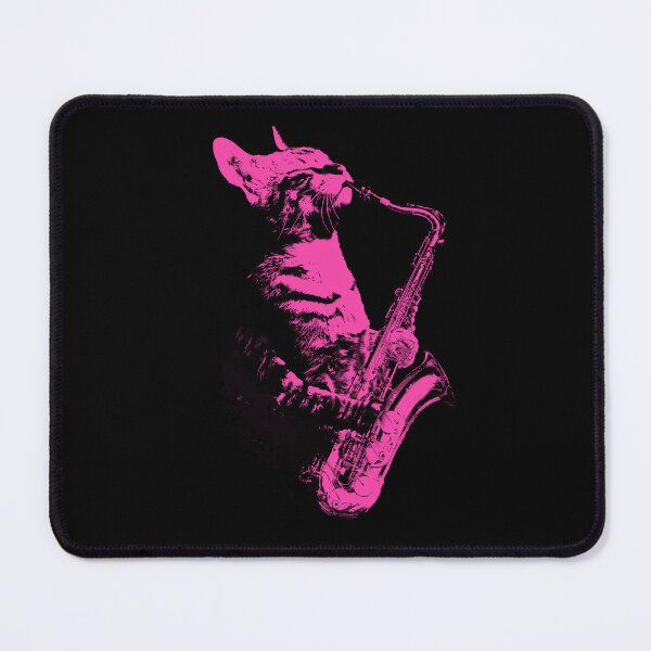 Item preview, Cat Playing Saxophone Cat Jazz Cat Saxophonist designed and sold by wowwowmeow.