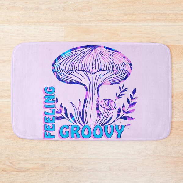 Item preview, “Feeling Groovy” Purple and Blue Psychedelic Mushroom designed and sold by MptR.