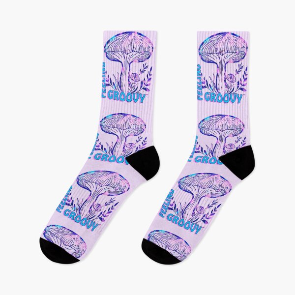 Item preview, “Feeling Groovy” Purple and Blue Psychedelic Mushroom designed and sold by MptR.