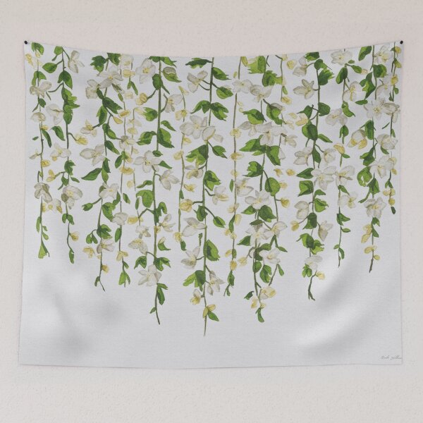 Item preview, White Jasmine Watercolor designed and sold by GlowinUp Shop.