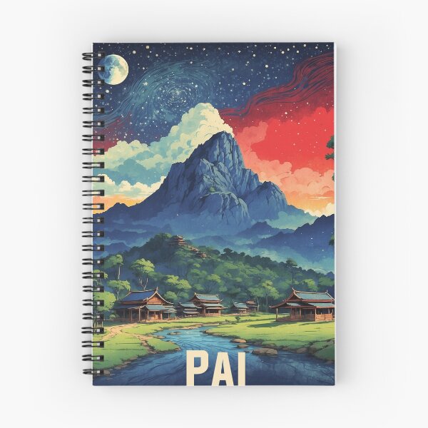 Item preview, Pai Thailand Starry Night Vintage Tourism  designed and sold by TravelersGems.