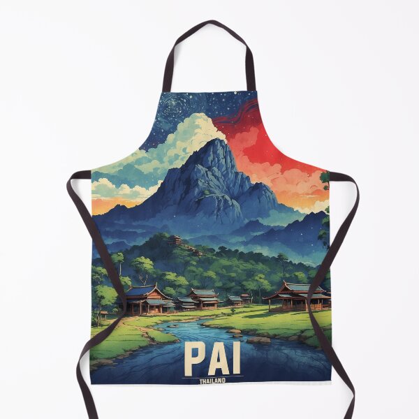 Item preview, Pai Thailand Starry Night Vintage Tourism  designed and sold by TravelersGems.