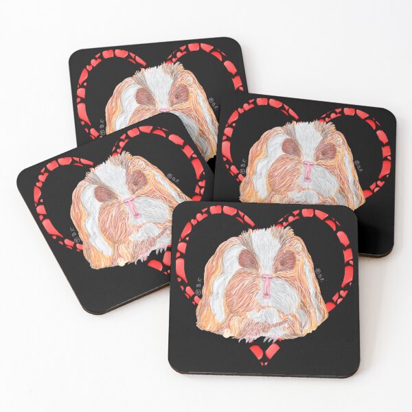 Item preview, TEXEL GUINEA PIG HEART designed and sold by BeritValk.