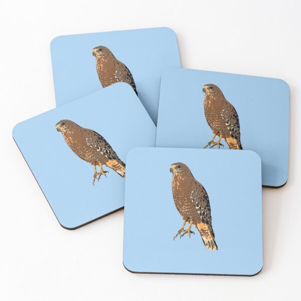 Item preview, Red Shouldered Hawk Perched Color Design  designed and sold by designsasstultd.