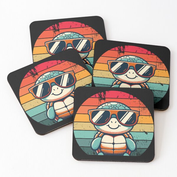 Item preview, Retro Turtle in Sunglasses BBQ Pool Party Funny Turtle designed and sold by KsuAnn.