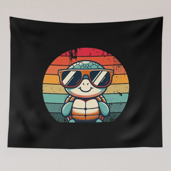 Item preview, Retro Turtle in Sunglasses BBQ Pool Party Funny Turtle designed and sold by KsuAnn.