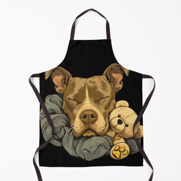 Item preview, Sleeping American Staffordshire Terrier with teddy bear designed and sold by drizzd.