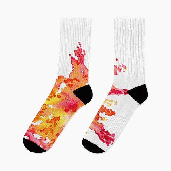 Item preview, Watercolor red yellow paint explosion designed and sold by Sonderblume.