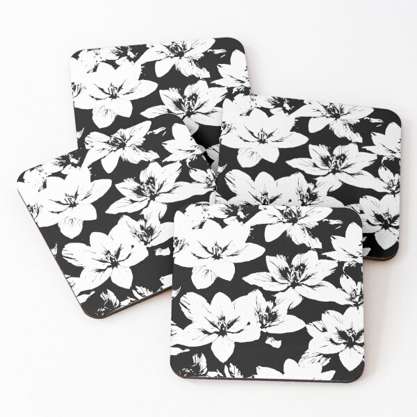 Item preview, Black and White Flowers designed and sold by corexxo.