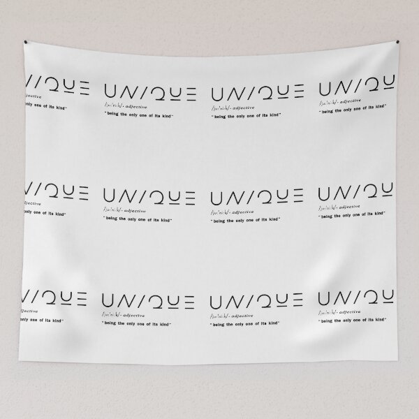 Item preview, Meaning of the word "Unique" designed and sold by MiaArtLovers.