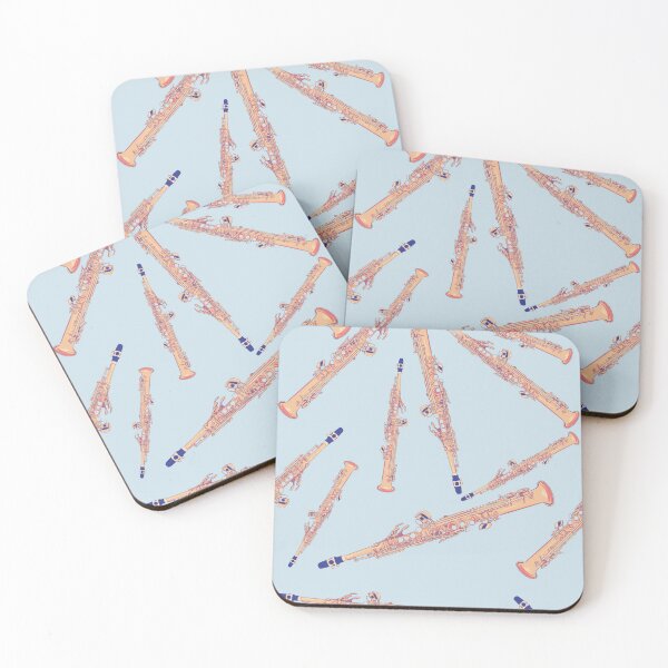 Item preview, Soprano Sax Pattern (baby blue) designed and sold by jasmijndeklerk.
