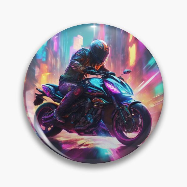 Item preview, Motorcycle kawasaki city night  designed and sold by ProzixART.