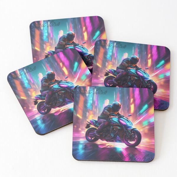 Item preview, Motorcycle kawasaki city night  designed and sold by ProzixART.