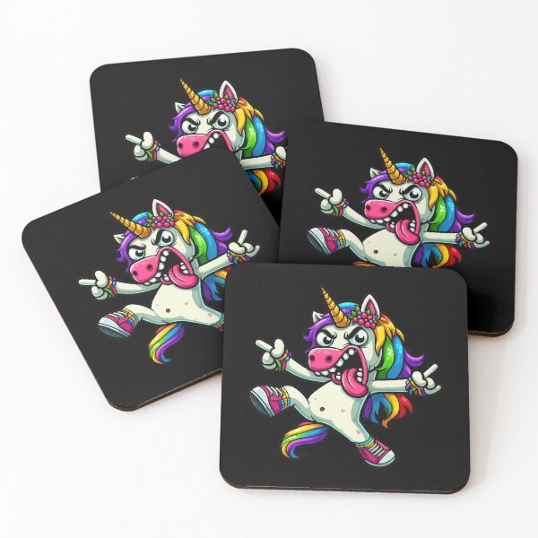 Item preview, NAUGHTY UNICORN STICKING OUT TONGUE AND SHOWING STINKING FINGER designed and sold by Artisticas.