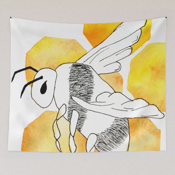 Item preview, Bee with honeycombs designed and sold by Sonderblume.