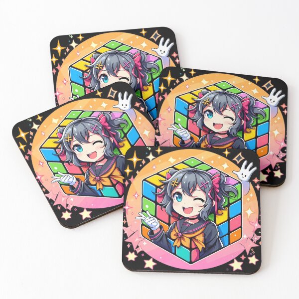 Item preview, Happy Anime Puzzle Cube  designed and sold by obviouslogic.