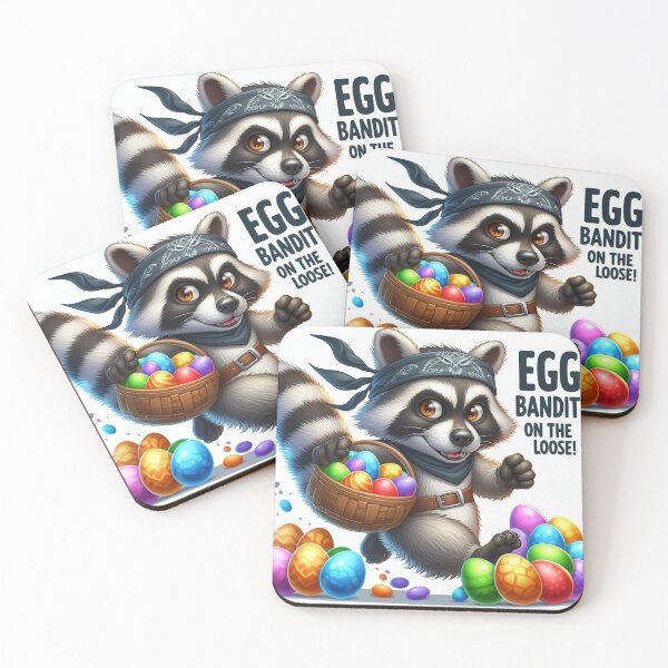 Item preview, Egg Bandit on the Loose! designed and sold by FreeSpiritArt4U.