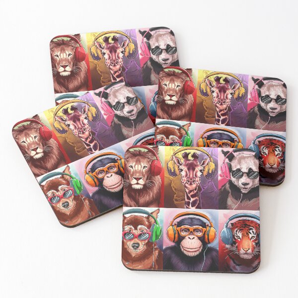 Item preview, Wildlife - Funny Animals  With Headphones designed and sold by karsad.