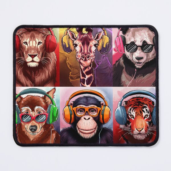Item preview, Wildlife - Funny Animals With Headphones designed and sold by karsad.
