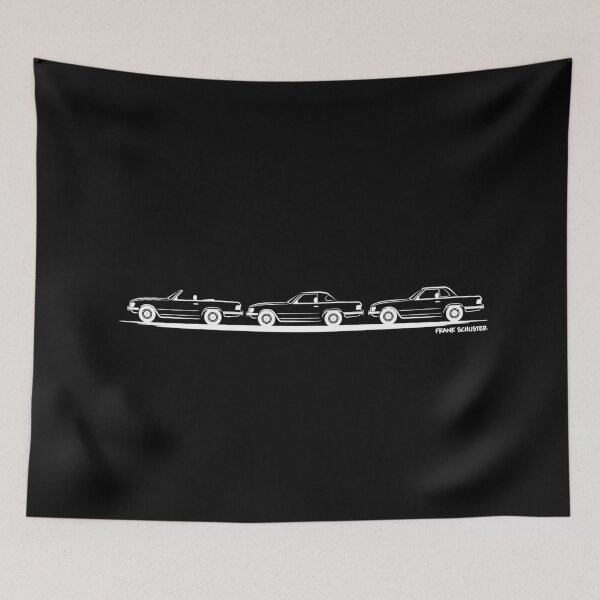 Item preview, Row of Three Mercedes SL W107 380SL 450SL 560SL White designed and sold by Frank Schuster.