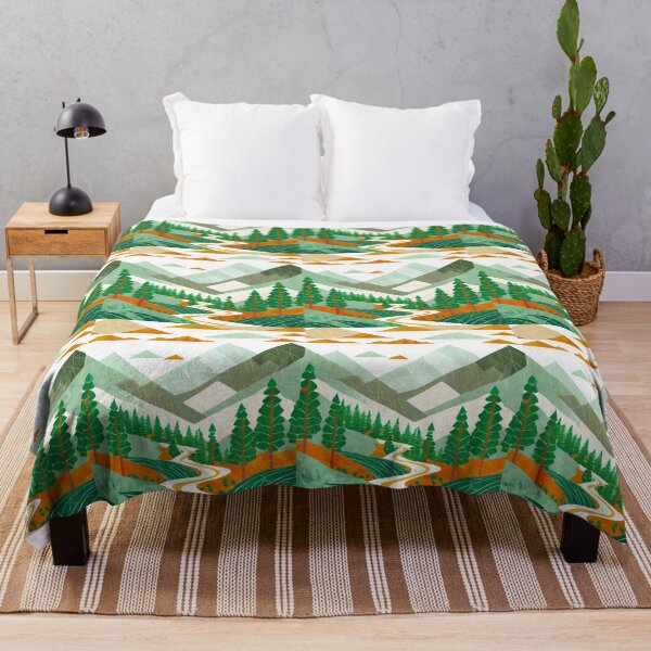 Item preview, Drawing of a mountainous forest designed and sold by magenta-dream.