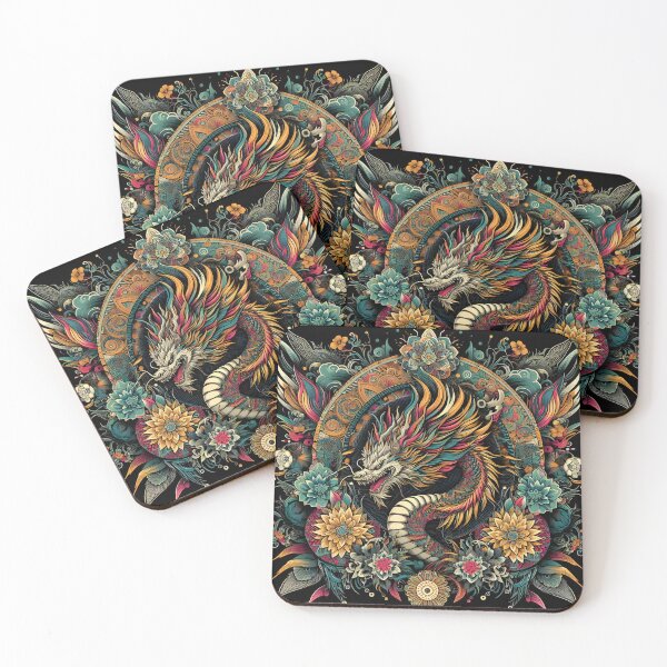 Item preview, Beautiful Floral Dragon designed and sold by Davidpama.