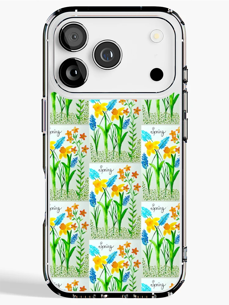 Thumbnail 1 of 5, iPhone Case, Hello Spring designed and sold by GeinaB.