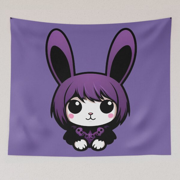 Item preview, Purple Bunny Goth Girl designed and sold by MadnessEnvelope.