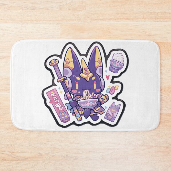 Item preview, Cute Kawaii Character Eating Noodles designed and sold by StickySparkle.