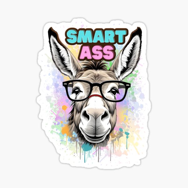 Item preview, Funny Smart Ass Donkey Glasses designed and sold by Paula Helit.