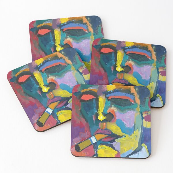 Item preview, Colorful Contemplation- Exploring Bauhaus Influence in the Man's Cigar Reverie designed and sold by OlfactoART Studio.