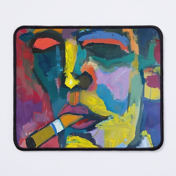 Item preview, Colorful Contemplation- Exploring Bauhaus Influence in the Man's Cigar Reverie designed and sold by OlfactoART Studio.