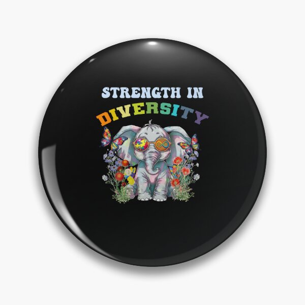 Item preview, Colorful Elephant Autism Puzzle and Infinity Symbol Butterfly Retro Hippie designed and sold by Cute & Sassy Custom Gifting Boutiques.